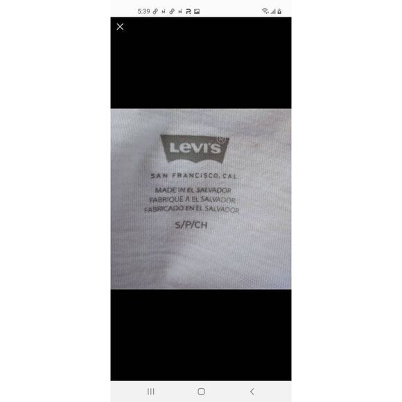 LEVI'S LOGO T-SHIRT SZ.S EUC - Picture 3 of 4